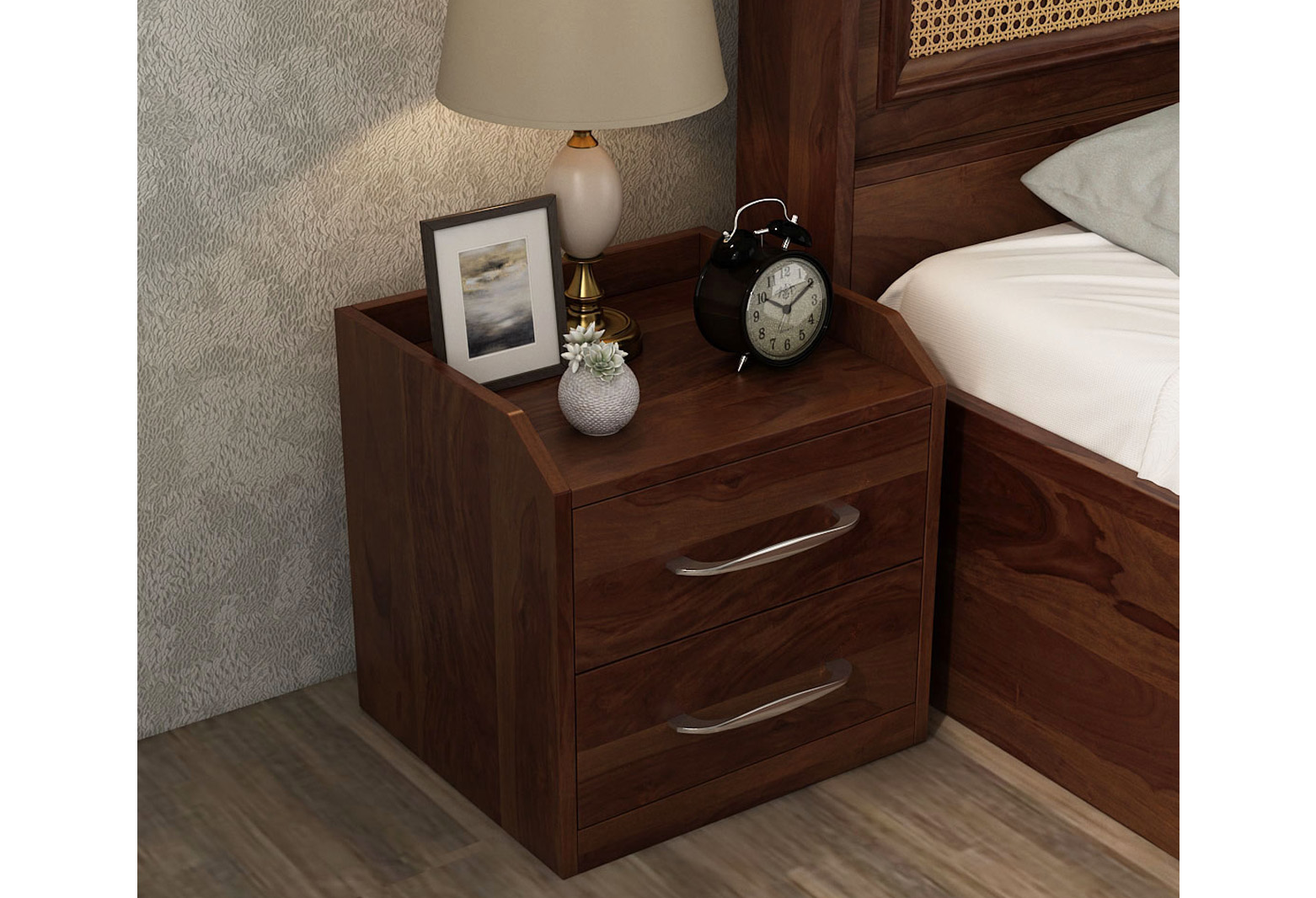 Cot with side table sale